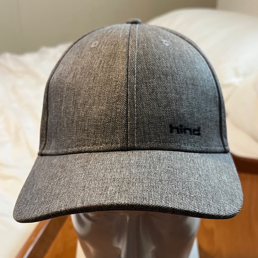 Hind Charcoal Grey Curved-Brim Baseball Cap